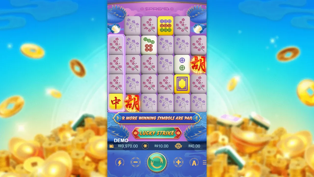 Grunnspillet i Mahjong Ways 3 fra PlayStar