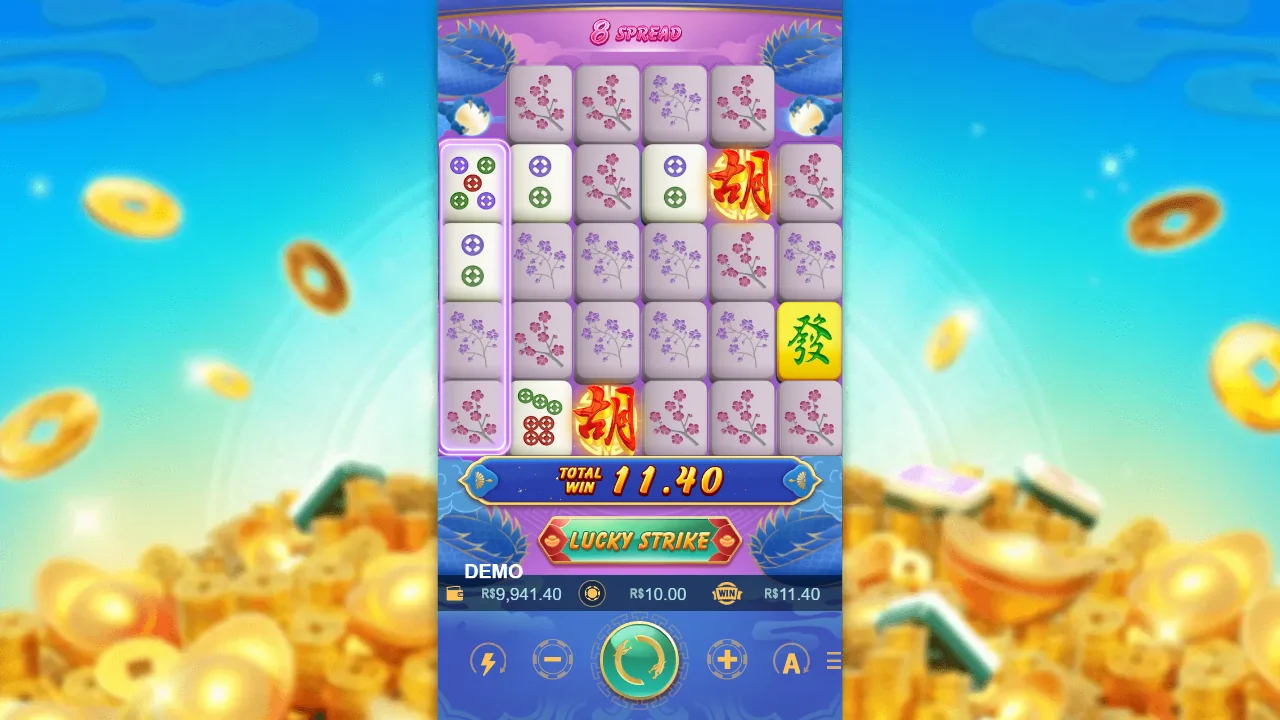 Gevinst på 11,40 i Mahjong Ways 3
