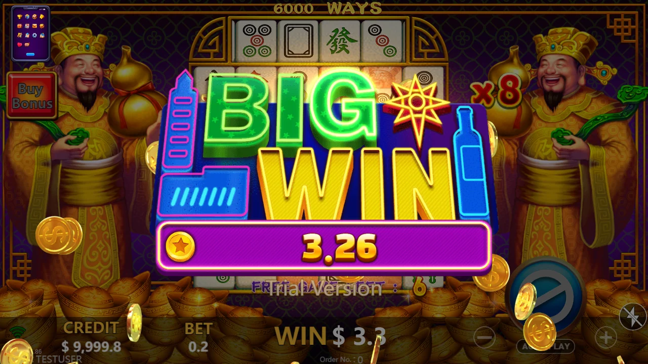 Big Win under frispillene i MahJong God