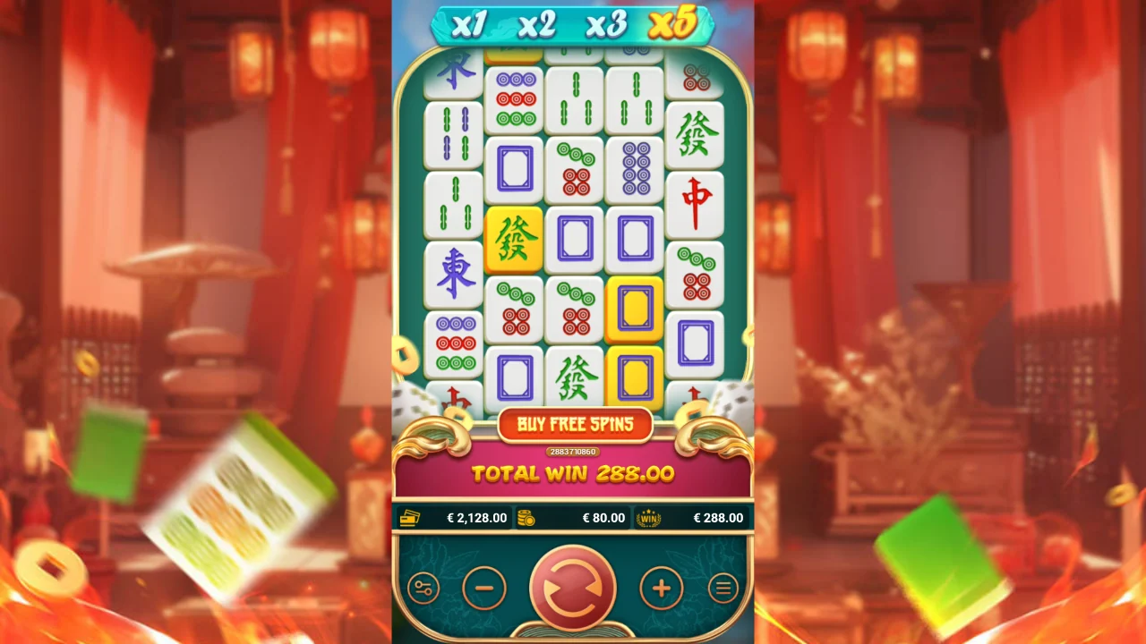 Vinnende kaskade i Mahjong Princess