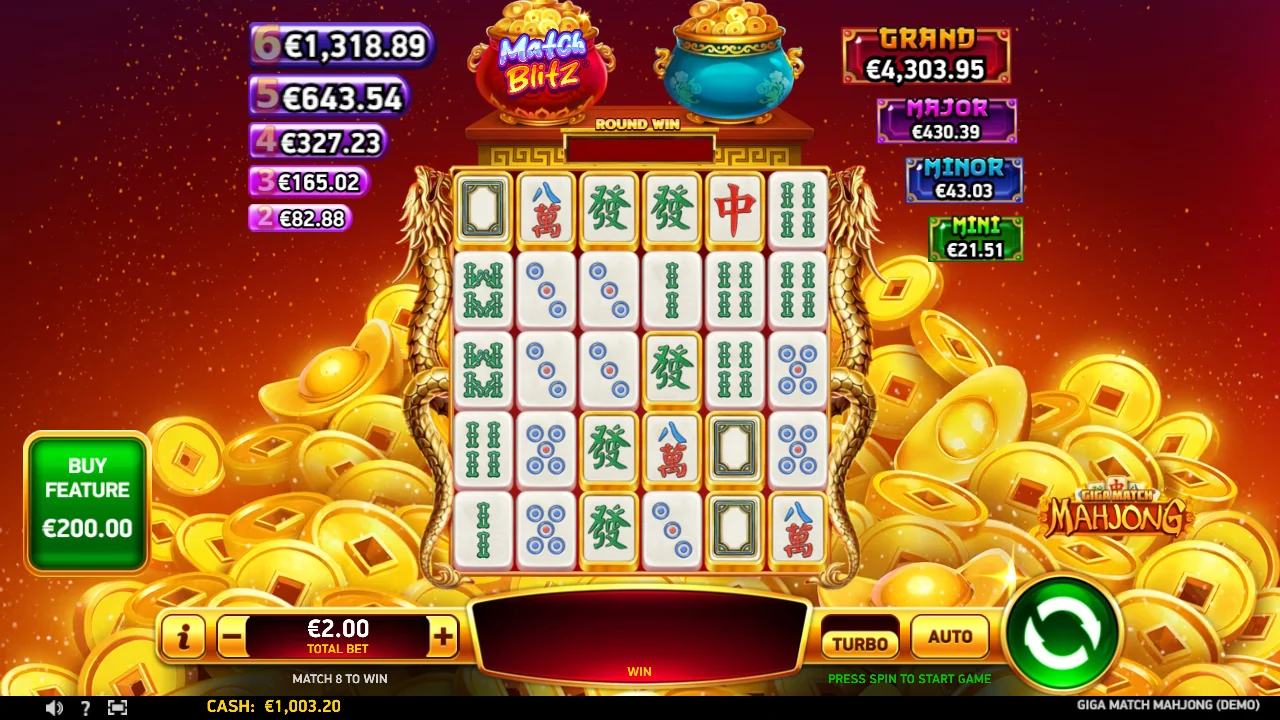 Grunnspillet i Giga Match Mahjong
