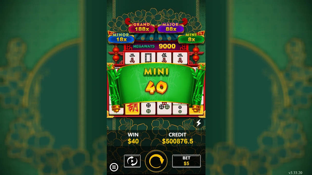 MINI-jackpot utløst i JP Mahjong 2